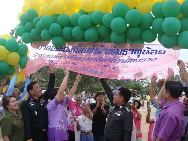 แห่งผ้าขึ้นธาตุน้อย ต.จันดี อ.ฉวาง